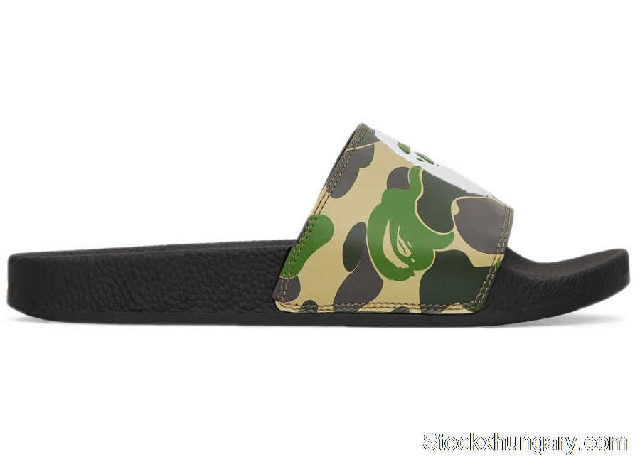 Outlet A Bathing Ape ABC Camo Slide Green 1I30-191-001 GRN