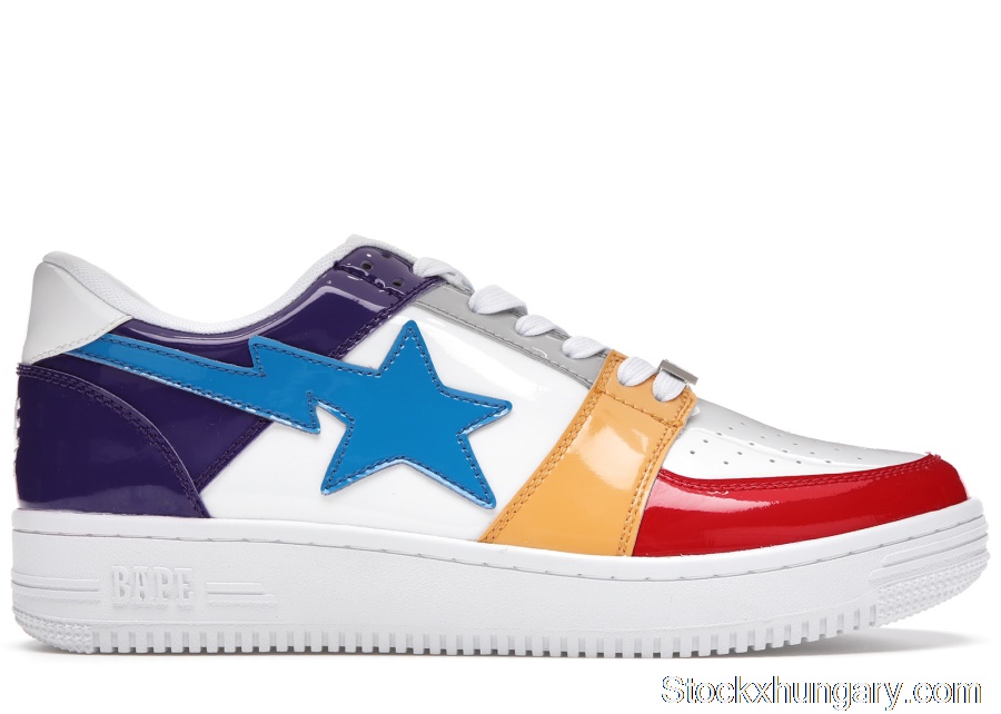 Outlet A Bathing Ape Bape Sta Low Crazy White 1G80191012 WHT