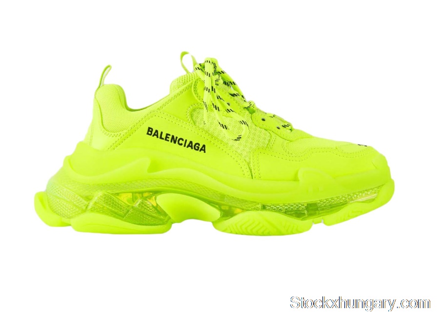 Outlet Balenciaga Triple S Clear Sole Yellow (W) 544351W2FF17320