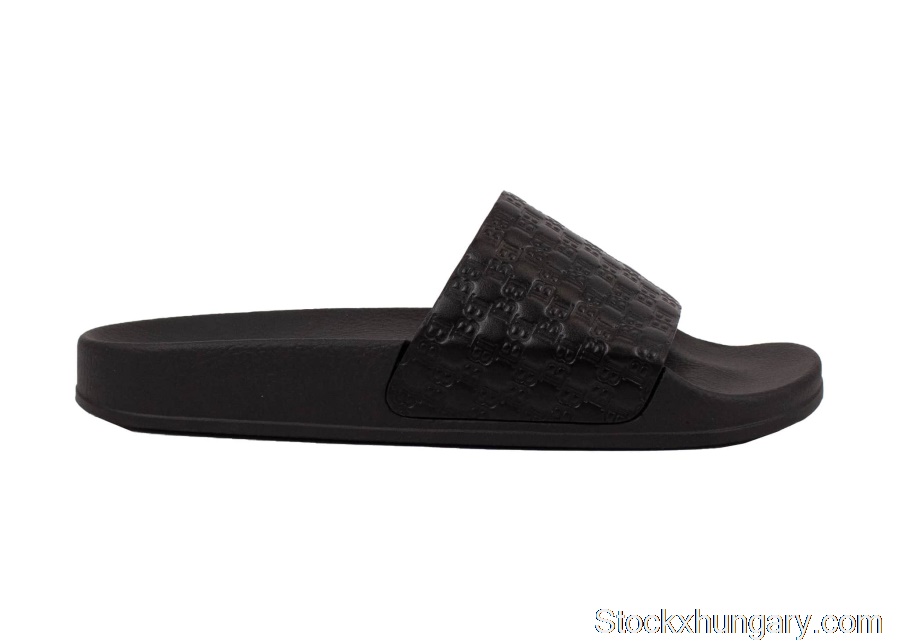 Outlet Balmain Calypso Embossed Slide Black SN3C169LSMB BLK