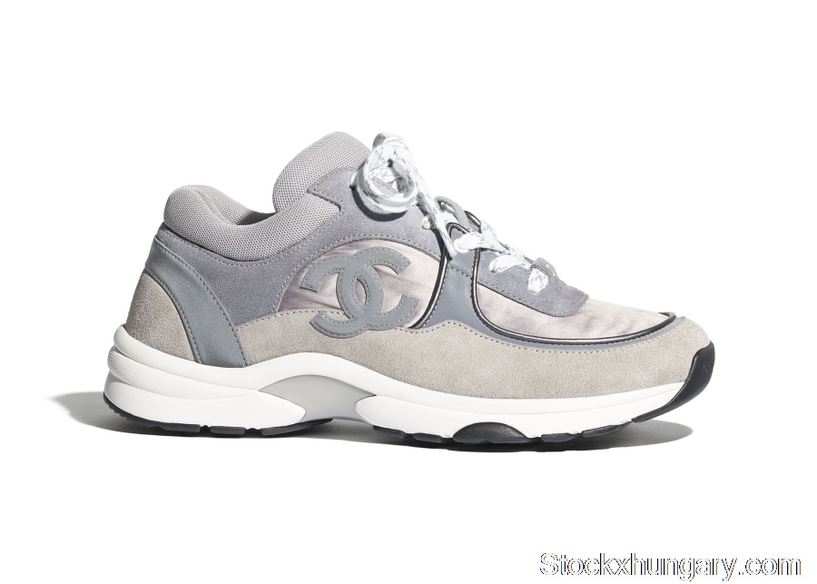Outlet Chanel Low Top Trainer CC Dark Grey G34360 Y54059 K2052