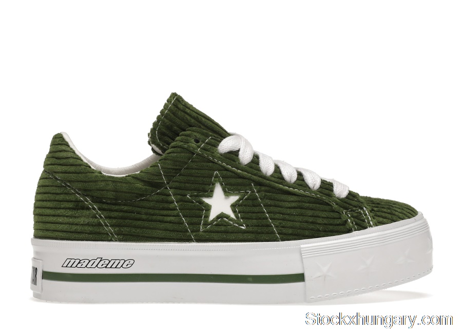 Outlet Converse One Star Platform Ox MadeMe Garden Green (W) 561392C