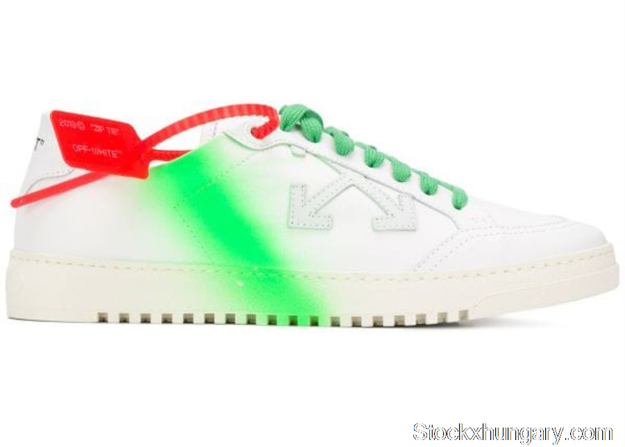 Outlet Off-White 2.0 Low Top Green Spray OMIA042S20D680430140