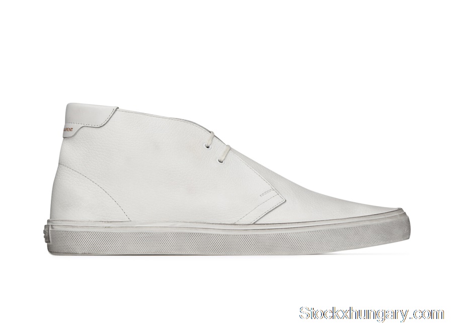 Outlet Saint Laurent ACE Ankle Boot White 60528504G509030