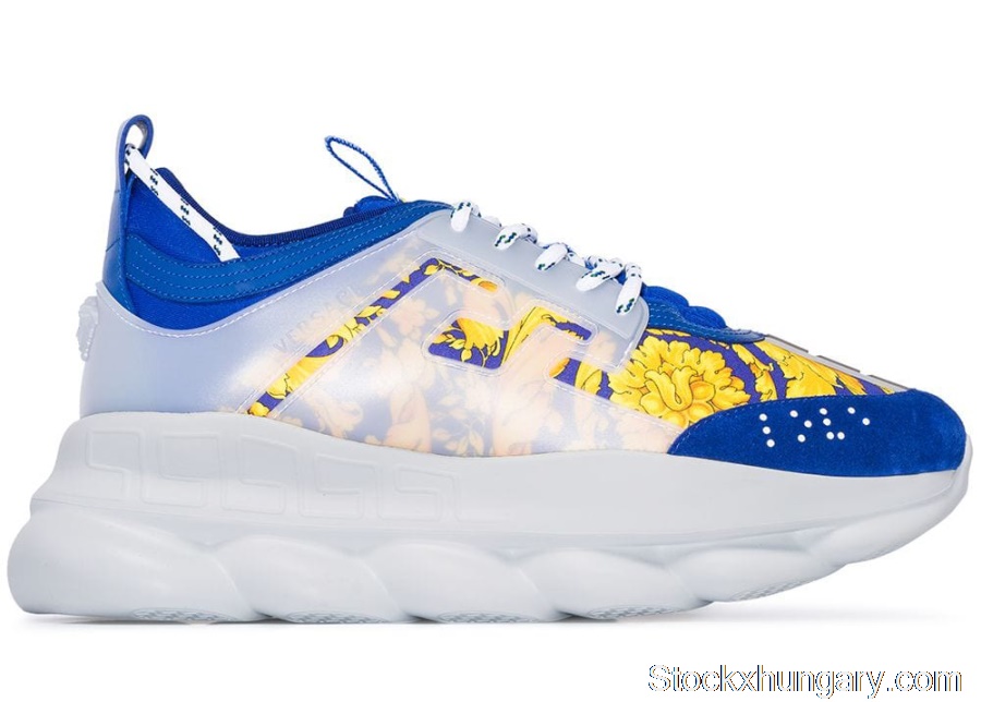 Outlet Versace Baroque Chain Reaction Bluette Gold DSU7071ED31TG