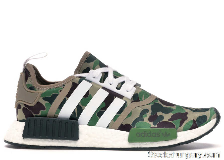 Outlet adidas NMD R1 Bape Olive Camo BA7326