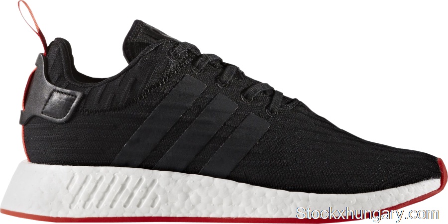 Outlet adidas NMD R2 Core Black Red Two Toned BA7252